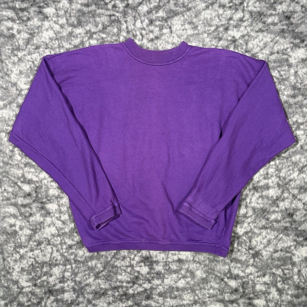 Vintage Quiksilver Crewneck Sweatshirt Mens Size M Purple 80s 90s Surfing